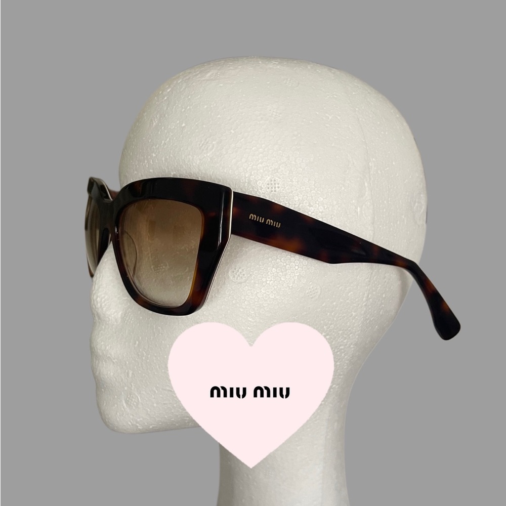 Miu Miu Cat Eye Rasoir Sunglasses in Brown